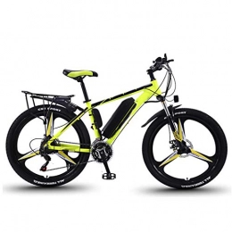 NYPB Mountain bike elettriches Mountain bike elettrica, bici elettrica da 26 pollici con batteria sostituibile da 36 V, motore brushless da 350 W, cambio a 27 velocità unisex (green-B 10ah)