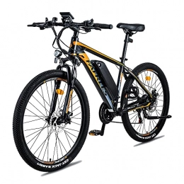 通用 Mountain bike elettriches Mountain Bike elettrica capacità di carico 120kg Mountain Bike Bicicletta elettrica da uomo Weekend Trip e Outdoor Discovery (nero)