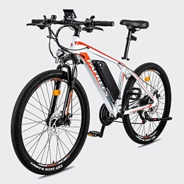 通用 Mountain bike elettriches Mountain Bike elettrica capacità di carico 120kg Mountain Bike Bicicletta elettrica Uomini Weekend Trip e Outdoor Discovery (bianco)