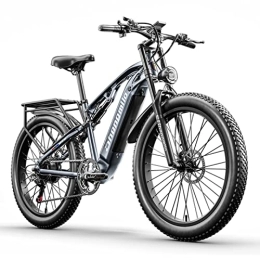Generic Mountain bike elettriches MX05 mountain bike elettrica per adulti, batteria ottagonale motore 48V15AH, bici elettrica a sospensione completa con pneumatici da spiaggia da 26 pollici con freni a doppio olio