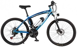 PARTAS Mountain bike elettriches PARTAS Visita / pendolarismo Tool - elettrica Mountain bike, 250W 26 pollici bici elettrica con staccabile 36V / 8AH agli ioni di litio, 21 velocità, con serratura forcella anteriore (Color : Blue)