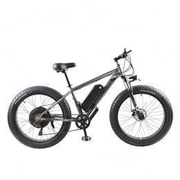 QEEN Bicicletta elettrica 48 V 1000W 27,5 Pollici in Lega di Alluminio Bike Bike Mountain Bike Ebike Snow Bicycle Anteriore e Posteriore Dual Breen (Color : 48V 1000W Gray)