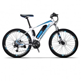 Qinmo Bici Qinmo Bicicletta elettrica E-Bike-Leggero for Gli spostamenti e Il Tempo libero-26 Pollici Ruote, Batteria al Litio Removibile 36V 10Ah, Bici elettrica 27 velocità (Color : C)