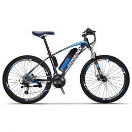 Qinmo Bici Qinmo Bicicletta elettrica E-Bike-Leggero for Gli spostamenti e Il Tempo libero-26 Pollici Ruote, Batteria al Litio Removibile 36V 10Ah, Bici elettrica 27 velocità (Color : D)