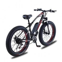 QQLK Bici QQLK 26" Mountain Bike elettrica per Adulti, Batteria Rimovibile agli Ioni di Litio, Cruscotto LCD, Freni a Doppio Disco, Nero, 36V13AH
