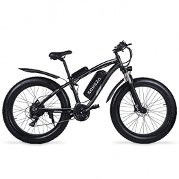 SONGZO Bici SONGZO Bici elettrica 48V 1000W Fat Tire Mountain Bike 21 Velocità Sospensione completa Potente batteria al litio