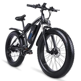 SONGZO Bici SONGZO Bicicletta elettrica 26 pollici Mountain bike elettrica da con pneumatici grassi con batteria agli ioni di litio rimovibile da 48 V 17 Ah e freni a doppio disco