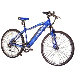 Swifty Mountain bike elettriches Swifty AT656, Mountain Bike with Battery Semi intergrated Into The Frame Unisex-Adult, Blu, Taglia Unica