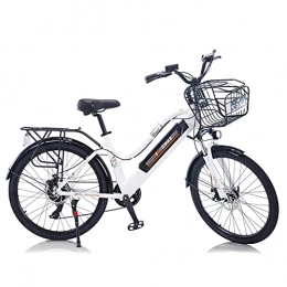 TAOCI Mountain bike elettriches TAOCI Bicicletta elettrica da donna per adulti, per tutti i terreni, 26" 36 V 350 W bicicletta elettrica Shimano 7 marce, rimovibile agli ioni di litio, attività all'aperto ciclismo viaggio
