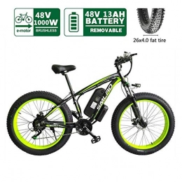 TCYLZ Bici TCYLZ Ebikes - Bicicletta elettrica con pneumatici da 26", mountain bike con batteria al litio (48 V 13 Ah) e motore da 750 W, adatta per ogni tipo di filo, da uomo