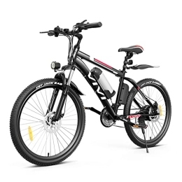 Vivi Bici VIVI Bicicletta Elettrica Mountain Bike Elettrica per Adulti, 26 Pollici Bici Elettriche 250W Ebike con Batteria Agli Ioni Di Litio Rimovibile 8Ah, Professionali a 21 Velocità (Nera)