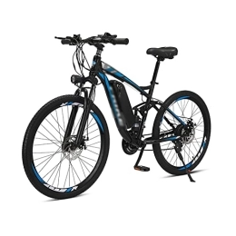 WASEK Bici WASEK Mountain bike elettrica, ciclomotore fuoristrada a doppia scossa a velocità variabile, bicicletta elettrica, scooter pendolari lavoro (blue 10A)