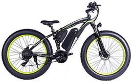 WJSWD Mountain bike elettriches WJSWD Bici elettrica, 1000W Bicicletta elettrica, 26" Mountain Bike, Fat Tire Ebike, Sospensione 48V 13Ah agli ioni di Litio Forcella MTB Batteria al Litio Beach Cruiser per Adulti (Color : Black)