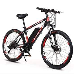 WXX Bici WXX Adulta della Bicicletta Elettrica, Pieghevole da 26 Pollici 36V Mountain Bike con 10AH Batteria al Litio Damping 27 Speed City Biciclette, per Esterni Trave Casual, Rosso
