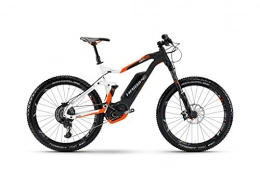 HAIBIKE Mountain bike elettriches XDURO AllMtn 8.0 500Wh 8v EX117 HB BCXP bianco / nero / arancione T.46