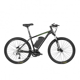 YIZHIYA Mountain bike elettriches YIZHIYA Bicicletta elettrica, Bicicletta da Montagna elettrica da 26 Pollici per Adulti, 48V 10A 350W, velocità Massima 25 km / h, Ciclismo all'aperto Pendolarismo Viaggio E-Bike, Black Green