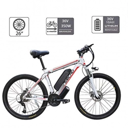 YMhome Mountain bike elettriches YMhome Biciclette Elettriche per Gli Adulti, 360W Lega di Alluminio-Bici della Bicicletta Removibile 48V / 10 Ah agli Ioni di Litio della Bici di Montagna / Commute Ebike, Black Red