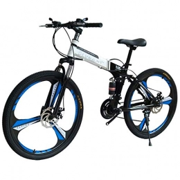BRISEZZ Mountain Bike pieghevoles 2020 nuovo colore modella in Bici bicicletta 26 pollici in freno a doppio disco bicicletta maschio e femmina adulta auto doppio ammortizzatore bicicletta a velocità variabile studente white1 HRTT