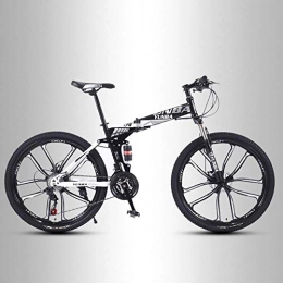 KaiKai Bici 24 pollici Mountain Bike, pieghevole Dual-Sospensione for mountain bike, doppio disco freno Mens All Terrain for mountain bike, le donne ad alto tenore di carbonio dell'acciaio Anti-Slip Biciclette, C