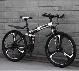 Aoyo Bici 26in 21-Velocità Mountain bike, biciclette doppio freno a disco pieghevoli, completa sospensione Anti-Slip, telaio leggero, forcella della sospensione, (Color : W 2)