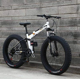 Alqn Mountain Bike pieghevoles ALQN Mountain bike, bici da 20 pollici Mbt per pneumatici, telaio a doppia sospensione e forcella ammortizzata per mountain bike per tutti i terreni, telaio in acciaio ad alto tenore di carbonio, dop