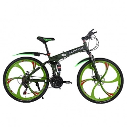 Altruism 26 pollici Mountain Bike Per Uomini e donne con anteriore e freno a disco posteriore, verde militare