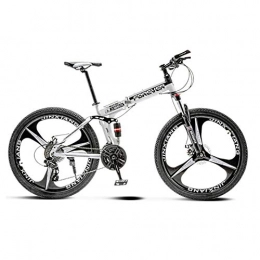 AoYan Mountain Bike per Adulti - Biciclette a Doppio Disco con Cambio a 30 velocità, Design Pieghevole, Doppio Assorbimento degli Urti Anteriore e Posteriore, Bici da Strada