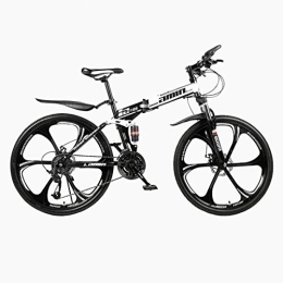CHHD Bici CHHD Bicicletta da 26 Pollici Pieghevole per Mountain Bike in Acciaio ad Alto tenore di Carbonio, 21 velocità / 24 velocità / 27 velocità