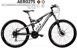 Cicli Puzone Bici CICLI PUZONE Bici Misura 27, 5 Uomo MTB Full Suspension Alluminio Aero ACERA 24V Art. AERO275 (48 CM)