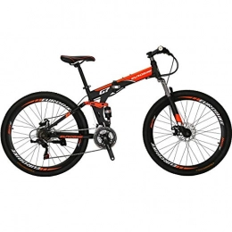 CXSMKP Sospensione Folding Mountain Bike Completa 27,5 Pollici 21 velocit Freno A Disco Mens Biciclette per Adulti Diciottenni, Acciaio al Carbonio, Leggero