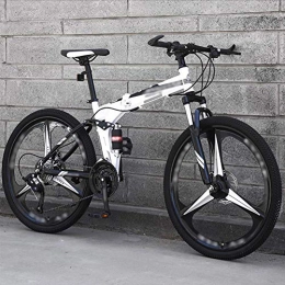 FBDGNG Mountain Bike Bicicletta pieghevole a 27 velocità con doppio freno a disco a sospensione completa, 26 pollici, doppio freno a disco, moto fuoristrada a velocità variabile per uomini e donne