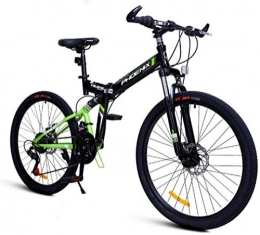 FEE-ZC Mountain Bike pieghevoles FEE-ZC Bicicletta Pieghevole Universale a 24 velocità per Bici da Città con Doppio Assorbimento degli Urti per Adulti Unisex