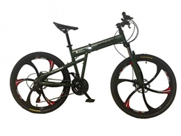 Helliot Bikes Mountain Bike pieghevoles Helliot Bikes Hummer 02 Mountain bike pieghevole, Unisex – Adulto, Verde militare, M-L