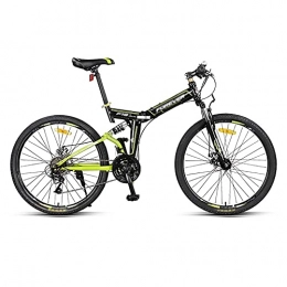 HJKJAMZ Mountain Bike pieghevoles HJKJAMZ Mountain Bike Pieghevole Bike Road Bike Pieghevole Pieghevole Mountain Bicycle Road Bike Uomo MTB 24. velocità 26 Pollici Biciclette for Donna for Adulti for Adulti (Color : Green)