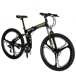 HYLK G7 Mountain Bike 21 velocità 27,5pollici 3 Ruote bicipieghevole (Verde)