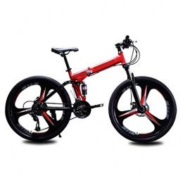 JTYX Bici Pieghevoli per Mountain Bike Pieghevoli per Adulti a velocità variabile 3 Ruote da Taglio Bici da Strada per Uomo e Donna, 26 Pollici