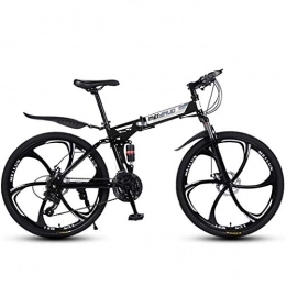 LHQ-HQ Bici LHQ-HQ 26in 24Speed ​​Mountain Bike for Adulti, Alluminio Leggero Sospensione Totale Frame, Forcella della Sospensione, Freno a Disco Sport all'Aria Aperta Mountain Bike (Color : Black, Size : A)