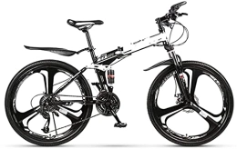 lqgpsx Mountain Bike pieghevoles Mountain bike fuoristrada per adulti con ruote da 26 pollici, per bicicletta da strada pieghevole a velocità variabile a 24 velocità con telaio in acciaio al carbonio da corsa, per l'ambiente urbano e i