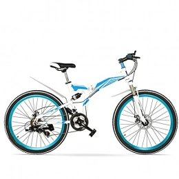 FEIFEI Bici Mountain Bike pieghevole, 26 pollici sport all'aria aperta in acciaio al carbonio MTB bicicletta, cerchio in alluminio, deragliatore posteriore a 21 velocità / B / 26inch