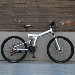 PHY Bici PHY Sospensione di Montagna Adulti della Bici di Sport Alluminio Pieno, 24-26-pollici Ruote 21 velocità Pieghevole Ciclo con Freni a Disco più Colori, 26 inch