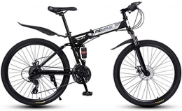 QZ Bici QZ 26" 21-velocit Mountain Bike for Adulti, Alluminio Leggero Sospensione Totale Frame, Forcella della Sospensione Freno a Disco