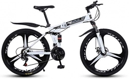 QZ Bici QZ 26in 24 velocit Mountain Bike for Adulti, Alluminio Leggero Sospensione Totale Frame, Forcella della Sospensione, Freno a Disco