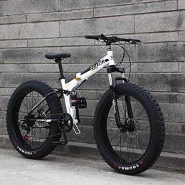 QZ Bici QZ Mountain Bike, in motoslitta 24Inch Fat Tire Hardtail Uomo, Telaio a sospensioni Dual e Forcella della Sospensione della all Terrain Mountain Bici Adulta 6-6 (Color : E, Size : 27 Speed)