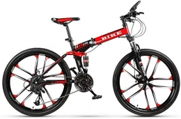 RLF LF - Bicicletta da mountain bike pieghevole, 24 x 66 cm, con ruota a raggi, 61 cm., 21 speed
