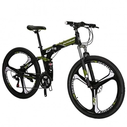 LS2 Bici SL Mountain Bike, bicicletta da 27, 5 pollici, bicicletta G7 a 3 razze, bici pieghevole, bici verde (verde)