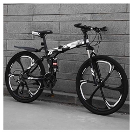 STRTG Bici STRTG Bicicletta Pieghevole, Bicicletta trasportabile, Unisex Adulto Mountain Bike Folding, 24 * 26 Pollici MTB Bici Pieghevole, 21 * 24 * 27 velocità