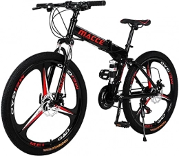 TT377 Bici TT377 Mountain Bike pieghevole per adulti, 3 razze, 21 velocità, doppio freno a disco