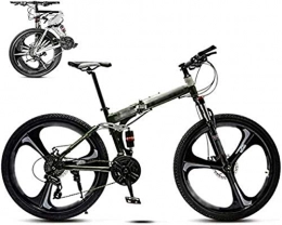 XHLLX Bici XHLLX Unisex Pieghevole Commuter Bike, 26 '' MTB della Bicicletta 30 velocità con Fuoristrada Bici A velocità Variabile per Uomini E Donne, Doppio Freno A Disco, B