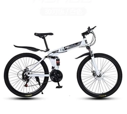 XYSQWZ Bicicletta da Mountain Bike Pieghevole per Uomini E Donne Adulti Pedali in PVC con Telaio A Doppia Sospensione Acciaio Ad Alto Tenore di Carbonio Viaggi All'aperto