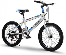Aoyo Bici 20-pollici a velocità variabile Mountain bike, sella confortevole, antiscivolo Pedale, Kids Bike, sicuro e Brake Sensitive (Color : Blue)